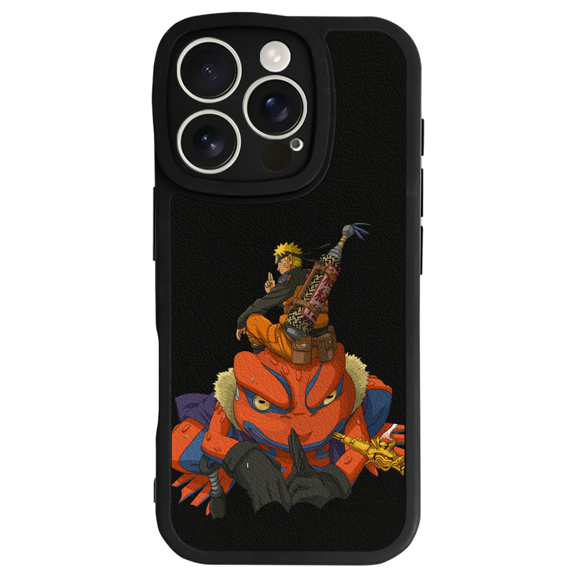 （画像用） NARUTO -ナルト- うずまき ナルト Uzumaki Naruto 【iPhone 16シリーズ対応】シリコンスマホケース（レザー調） 材質：シリコン